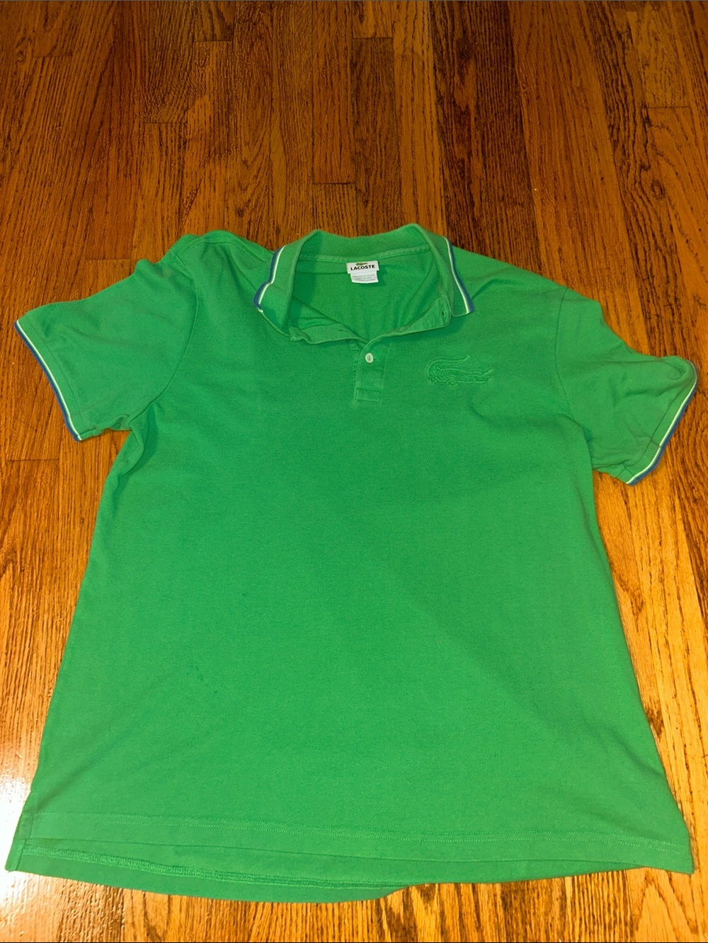 Lacoste Men's Bright Green Polo with Contrast Trim